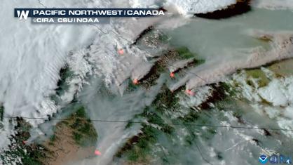 Wildfire Smoke Impacting Air Quality Across the West, Central U.S.