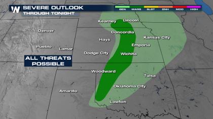 Overnight Severe Threat in the Plains